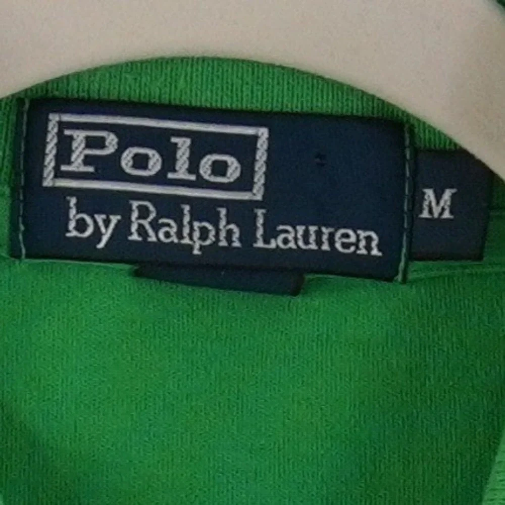 Ralph Lauren Polo Shirt Men's Medium Green Short Sleeve Pony Logo Golf